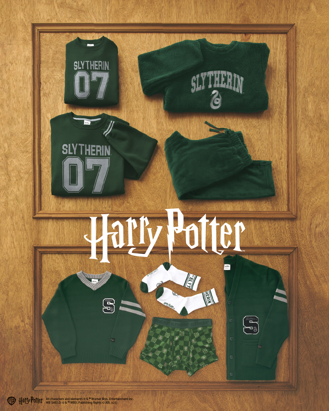 男裝和童裝系列絕對不能錯過！本季設計聚焦於霍格華茲最熱血的運動「魁地奇 (Quidditch)」