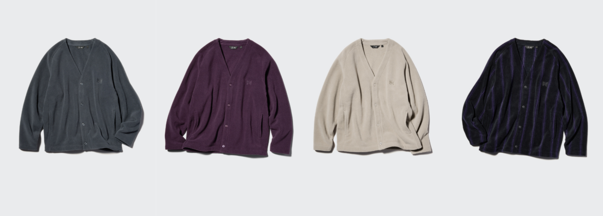 UNIQLO x NEEDLES 刷毛寬版開襟外套（男裝/男女適穿） ，NT$1,090