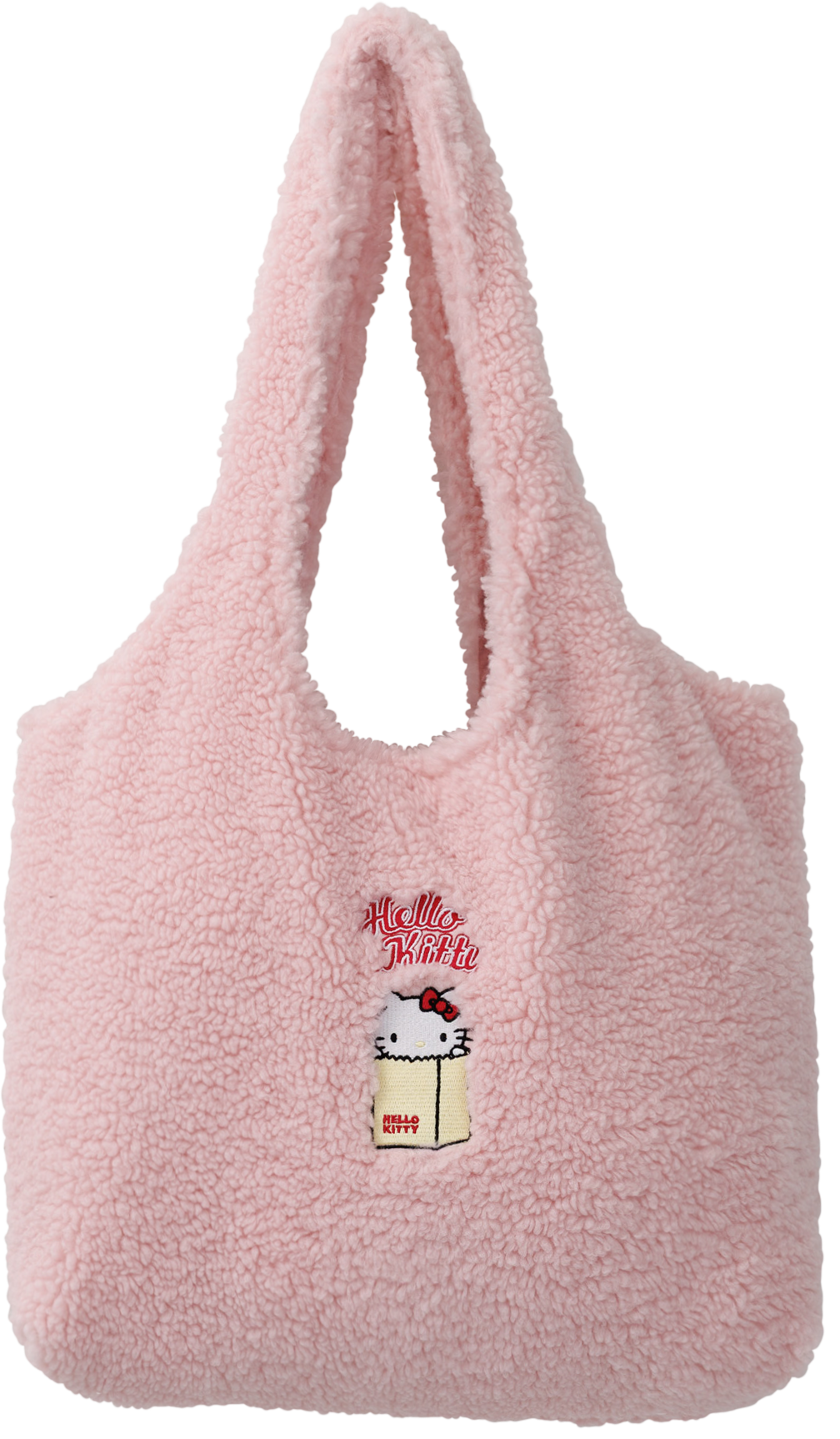 AIR SPACE X Hello Kitty 刺繡圖案羊羔毛肩背包，NT$790