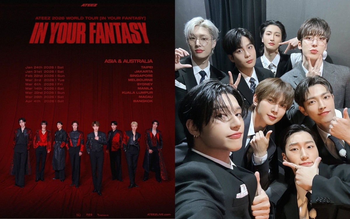 ATEEZ亞巡站首場就在台北。