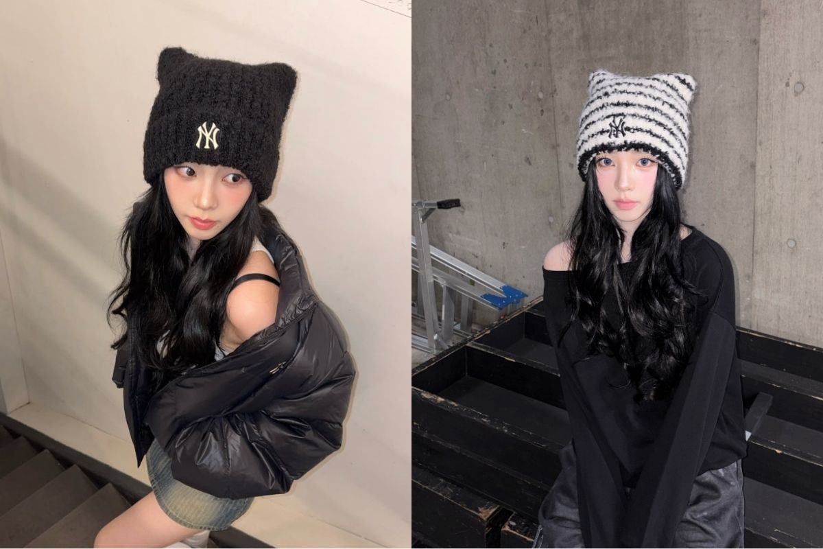 立體貓耳加上經典MLB字母標，直接把俏皮和運動時尚感拉滿。