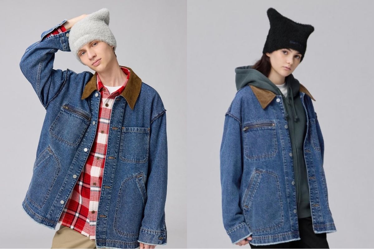 帽子的邊緣經特別剪裁，在佩戴時能營造出低調又玩味的動物耳朵視覺效果。