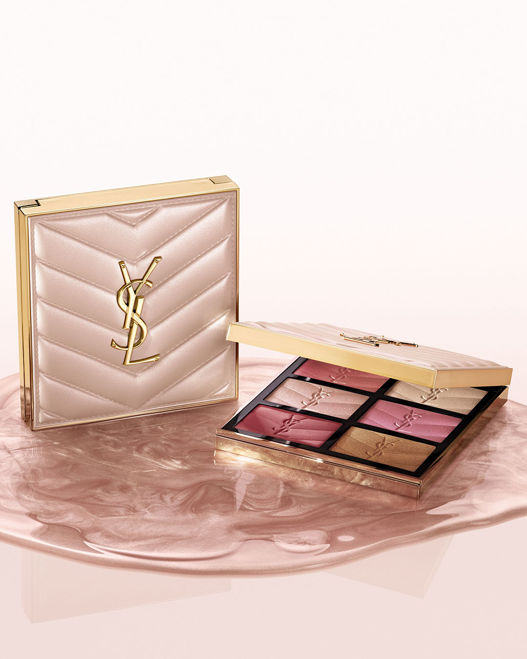 YSL 奢金流星聖誕限量系列 恆久完美奢燦漠光6色頰彩盤，NT$4,150