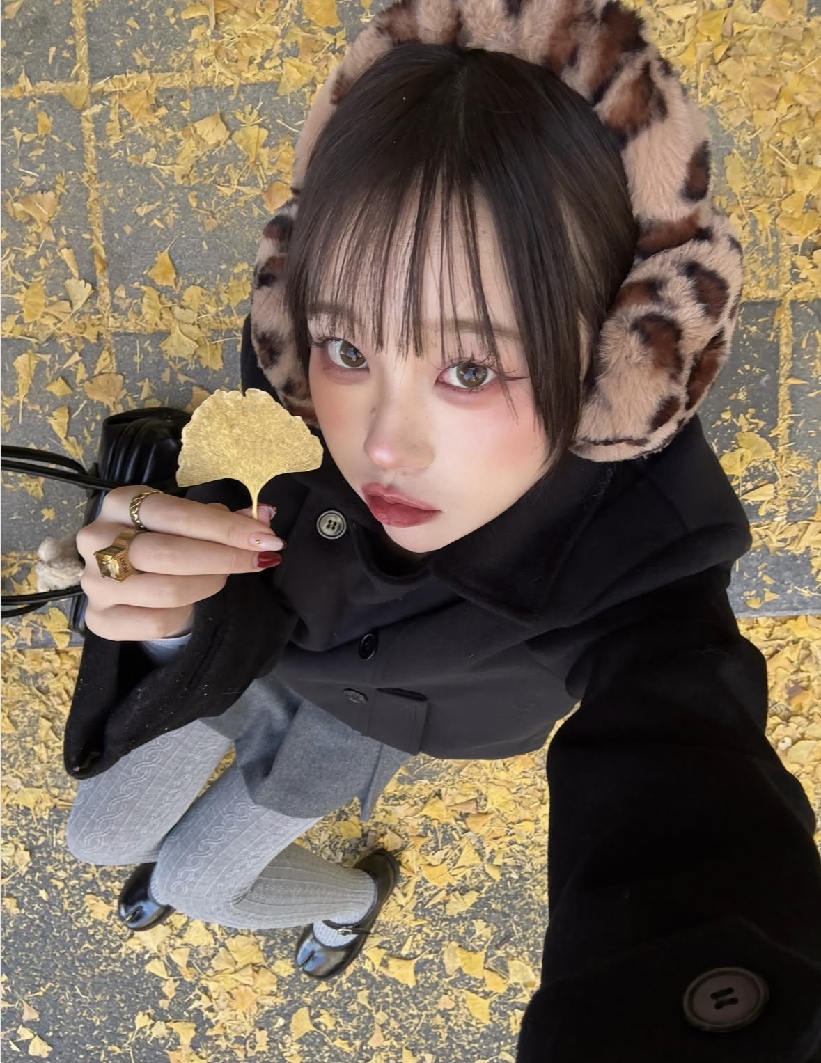 豹紋耳罩超級萌，同時也是超亮眼單品！