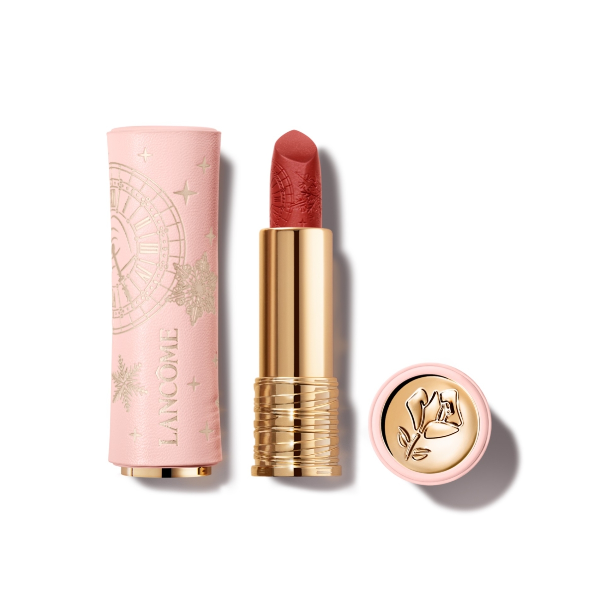 蘭蔻 絕對完美唇膏－絲絨霧感 (2025聖誕限量版) #296 璀璨紅棕，NT$1,550