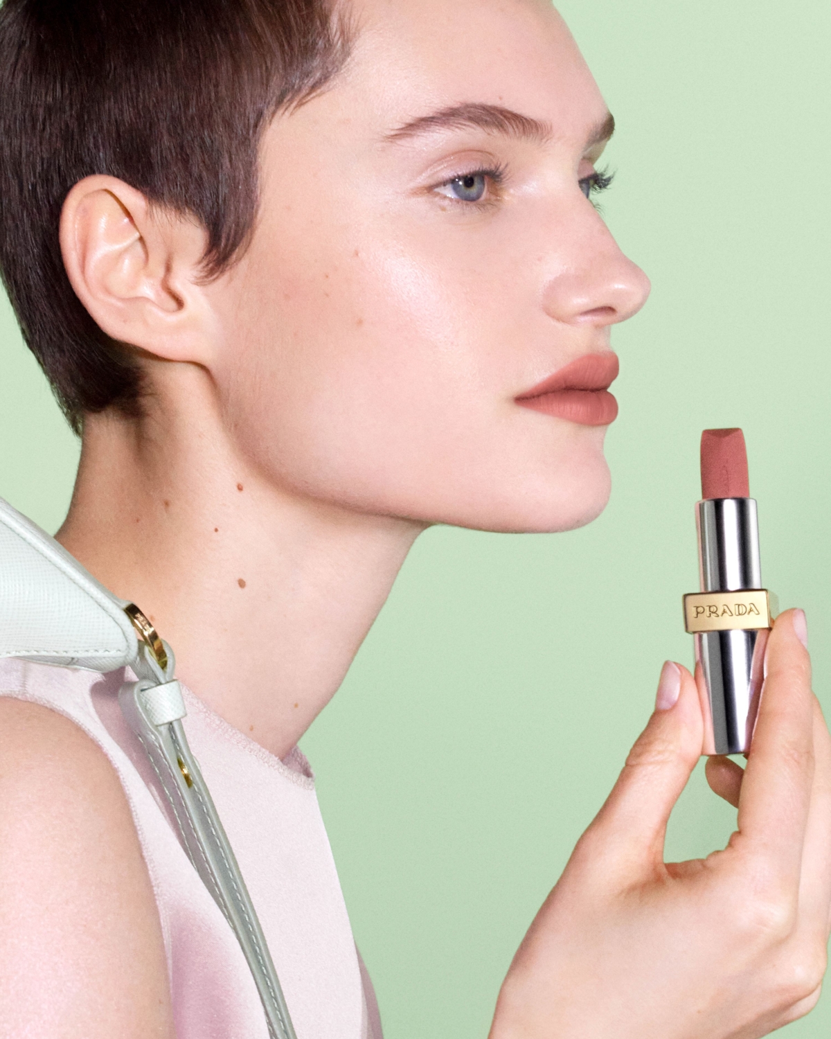 PRADA Monochrome Pink解構粉唇膏#P60裸棕粉