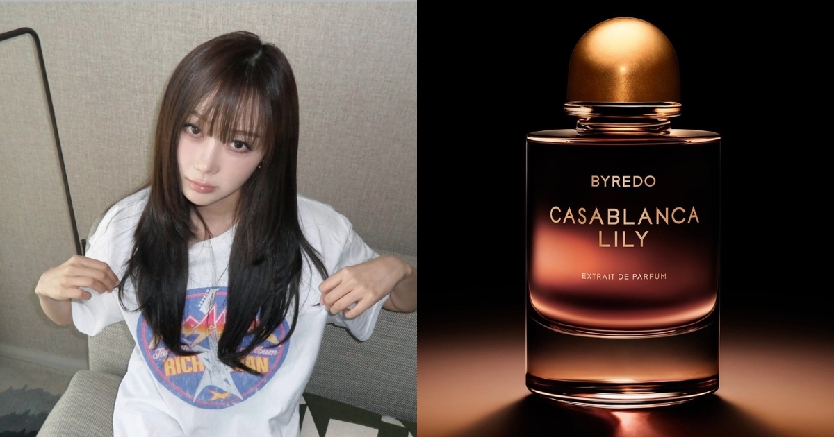 Ｇiselle與BYREDO的異夜幽香奢華香精，非常相呼應，這罐香水就像是他本人的縮影！