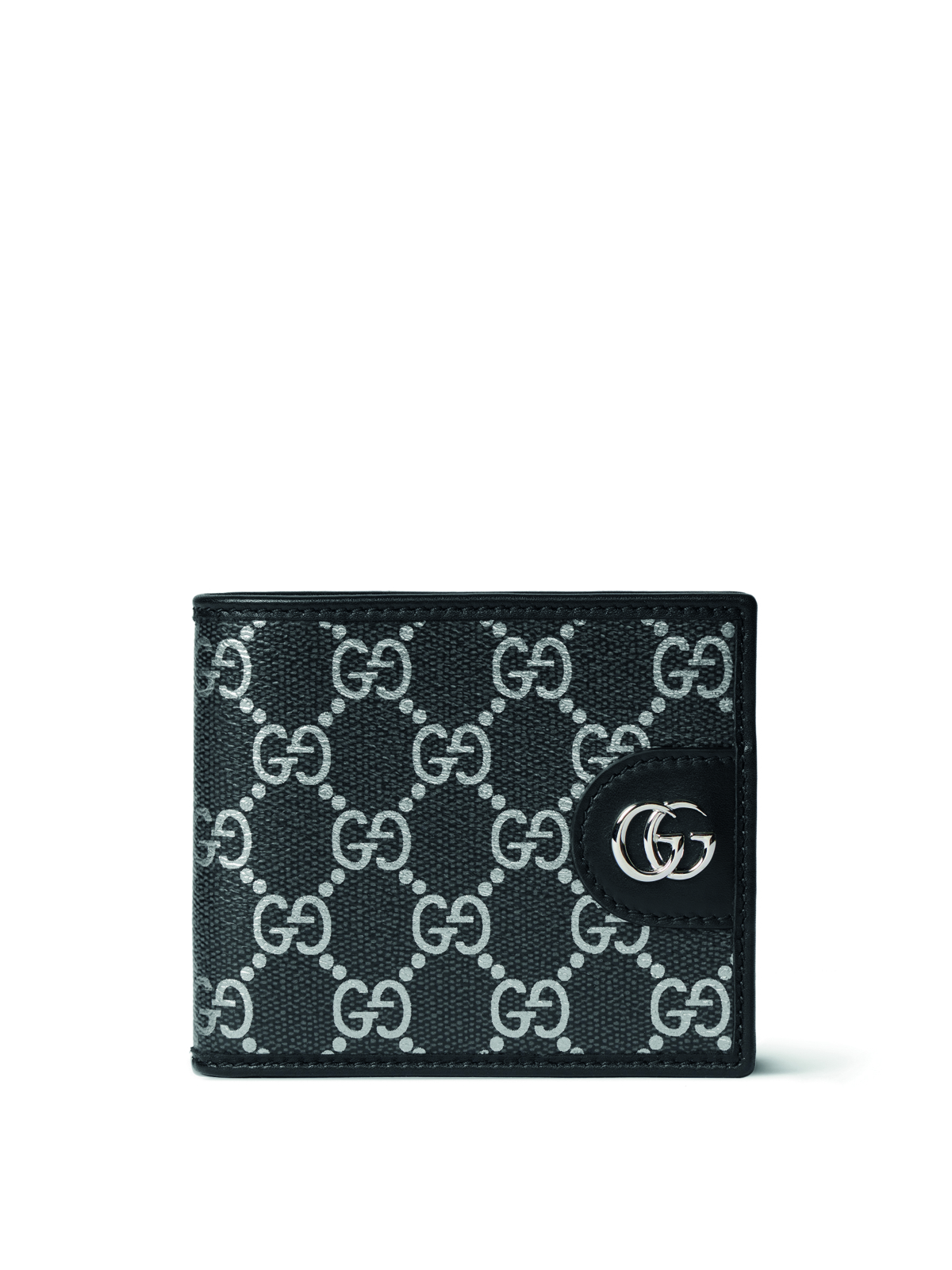 Gucci GG ICON 銀色LOGO皮夾，NT$18,700