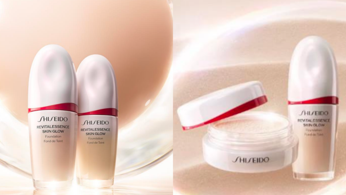 資生堂｜超聚光持光蜜粉（左）， 超聚光活膚粉底精華（右）