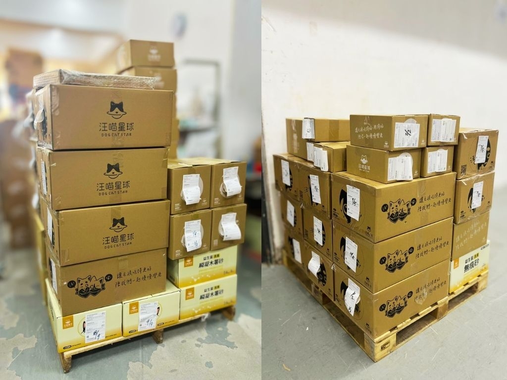 汪喵星球啟動宏福苑受災寵物援助行動，物資包含貓砂、主食罐、乾糧與保健品。後續將由香港物流夥伴 GOLS 無償協助配送，送往受災家庭與救援單位。