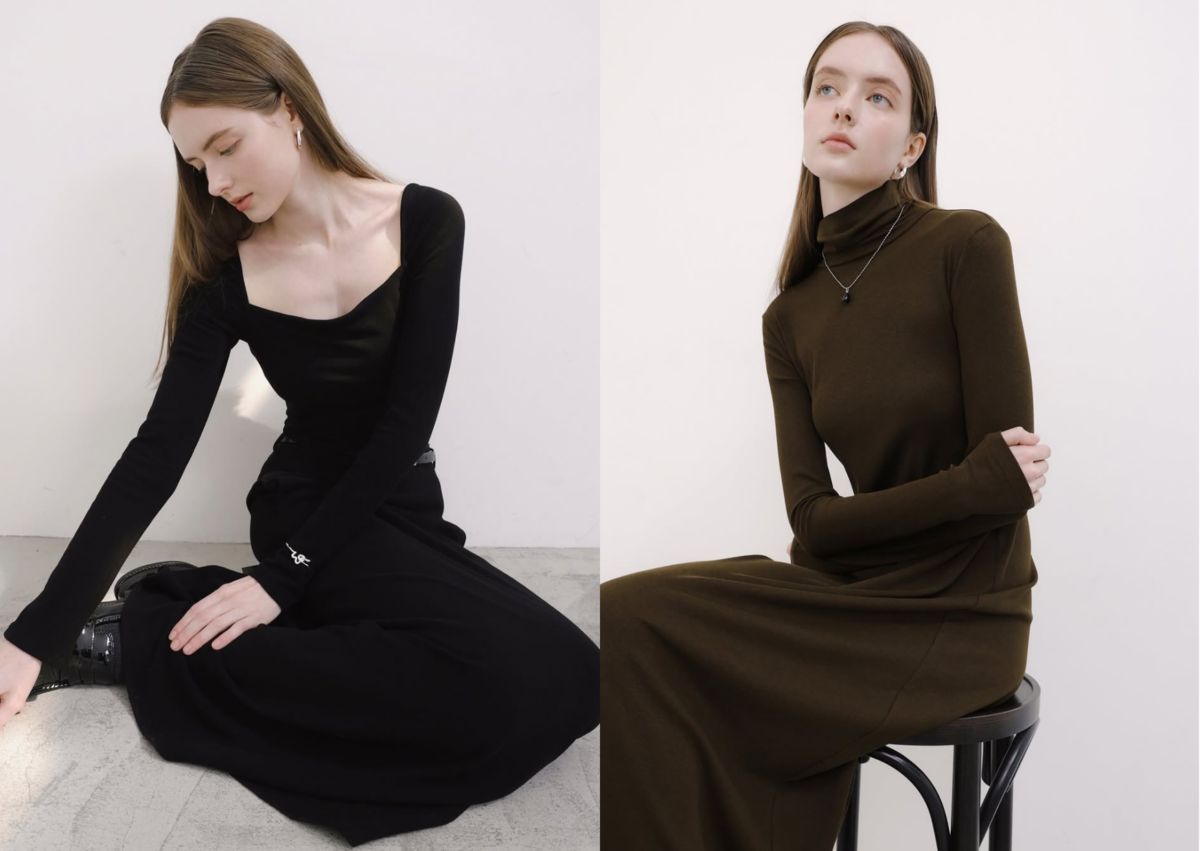 ear 磨毛感方領bra上衣寬鬆美裙