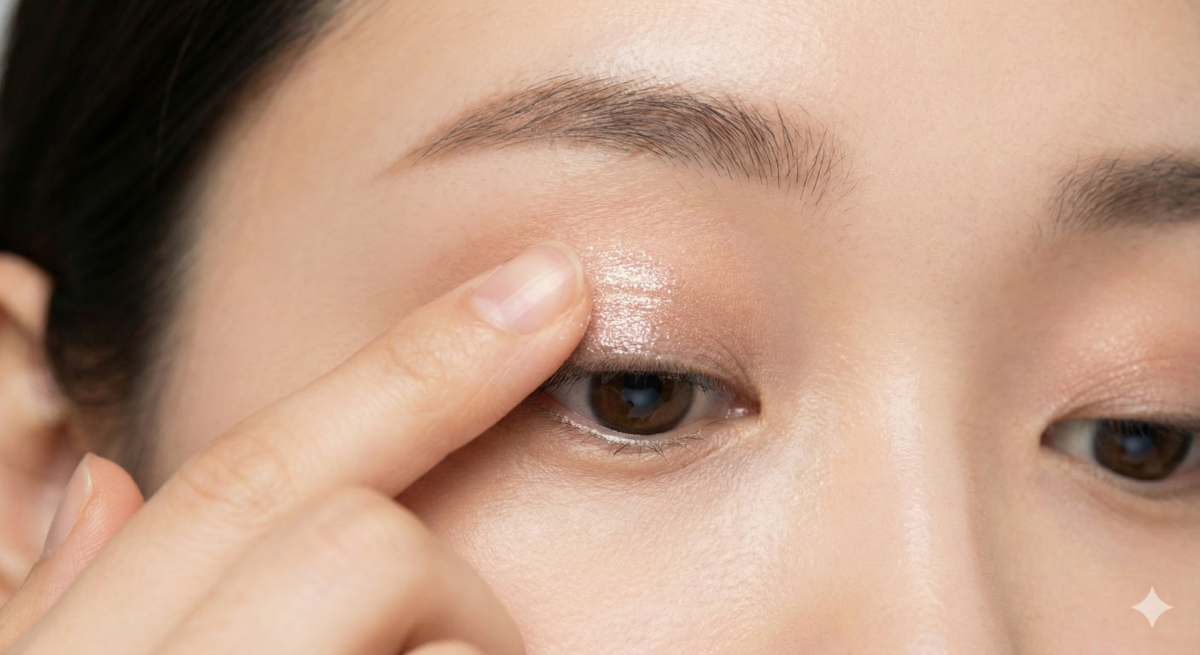 眼瞼中央：清透的無辜水光