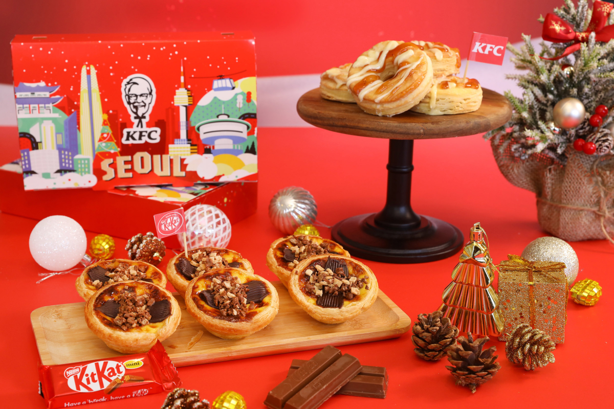 肯德基攜手KITKAT®推出全新「奇巧可可流心三重奏蛋撻」