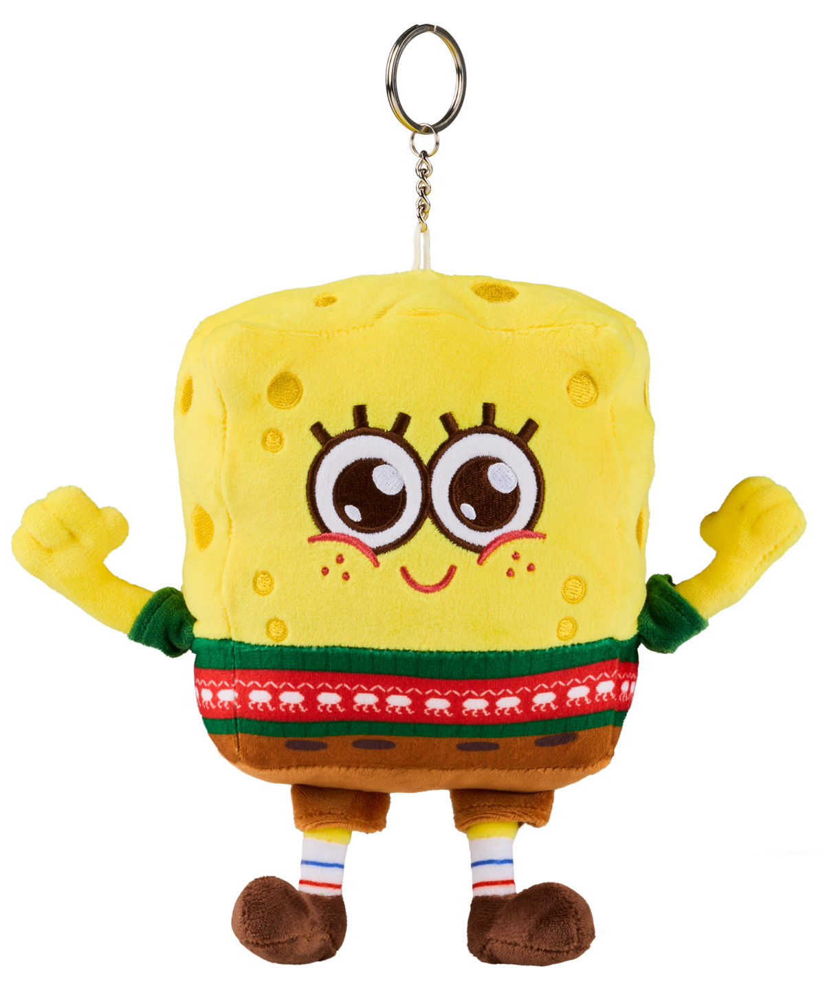 康是美 海綿寶寶聖誕絨毛娃盒玩