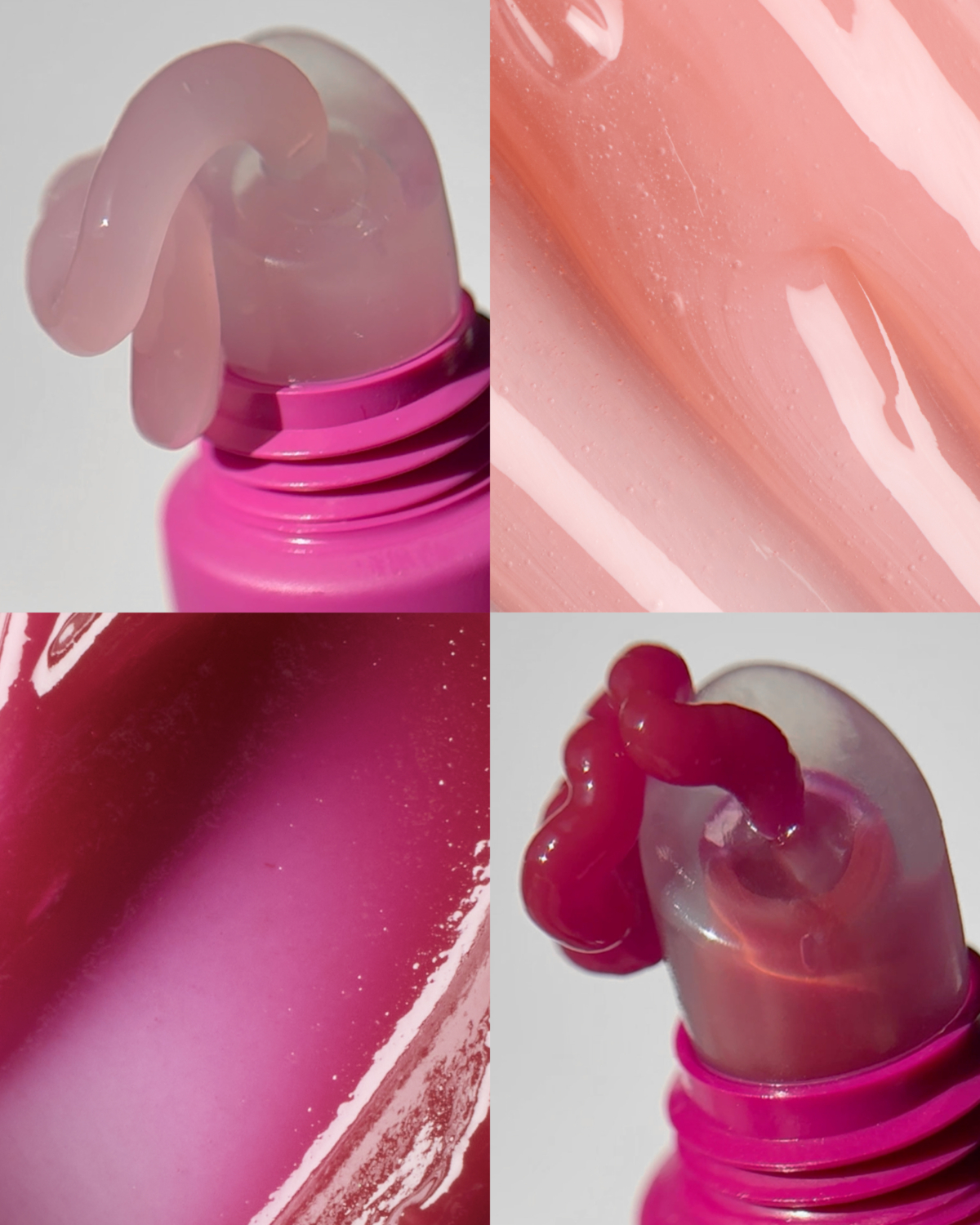 高效胜肽膠原潤唇精華(自然透明色, 莓果色)_顏色呈現