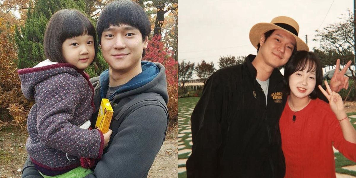 金雪與高庚杓十年前後合照，時間具象化