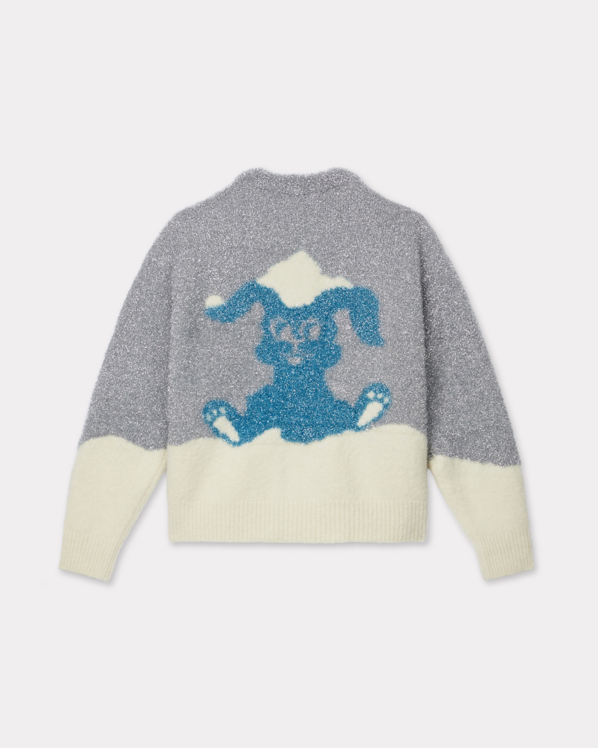 KENZO WINTER限定銀色箔飾KALI針織開襟衫 ，NT$32,800