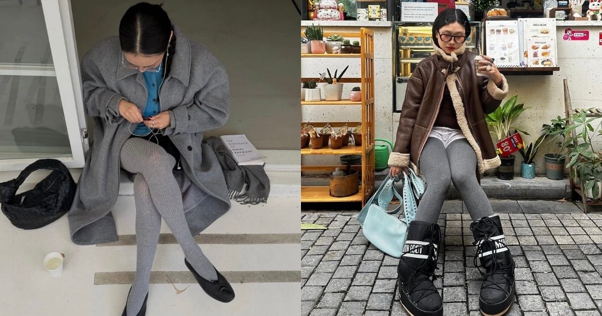 灰色褲襪比黑色褲襪更活潑、學院感