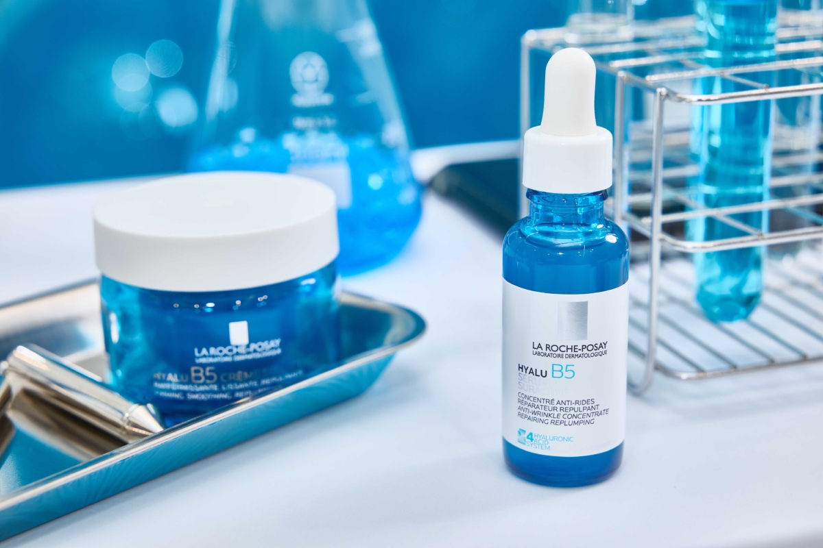 理膚寶水極效B5彈潤超修復乳霜 #B5膠原霜（左）理膚寶水極效B5彈潤超修復精華 全新#B5小藍瓶（右）