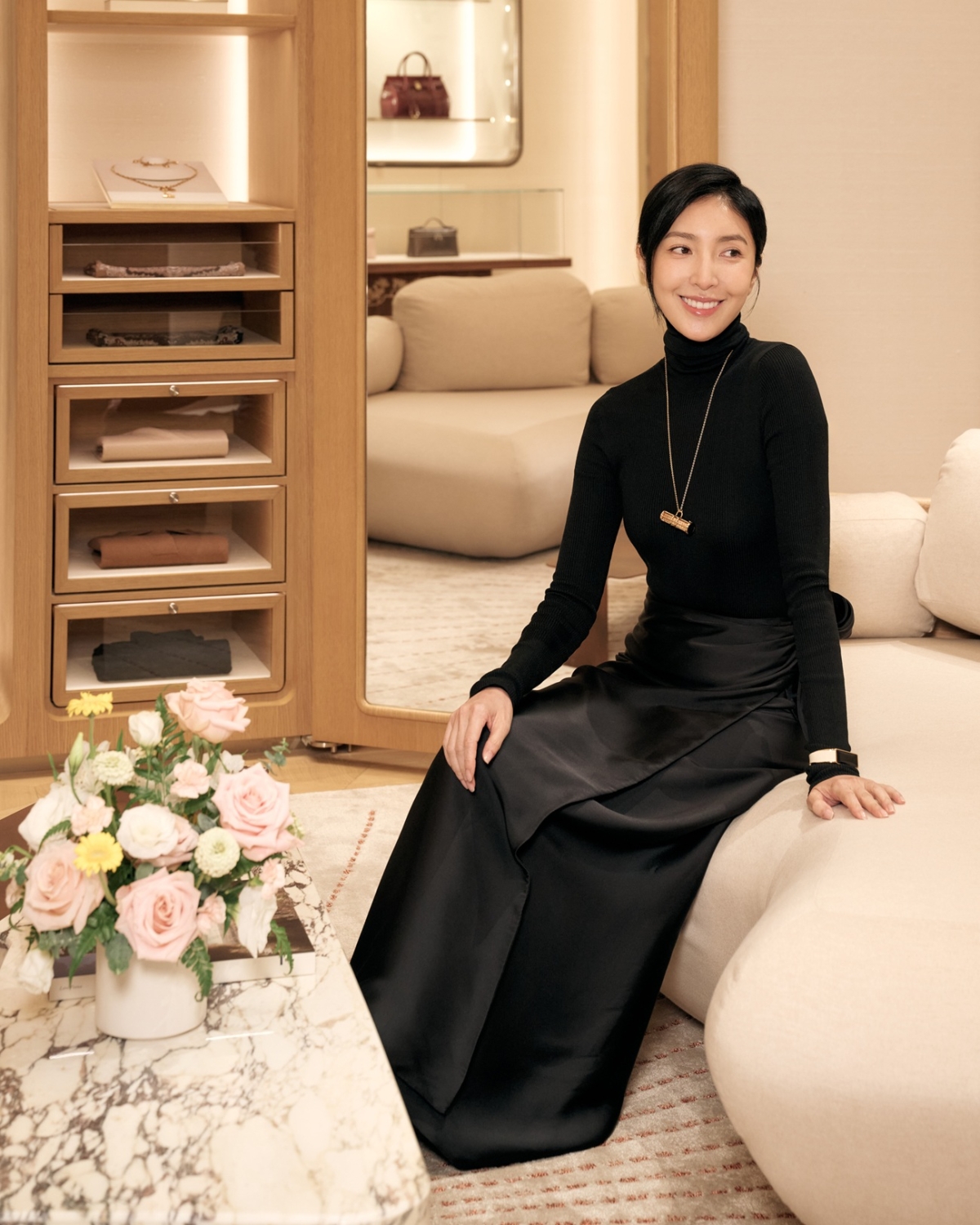 楊謹華出席Loro Piana台北101精品店開幕活動