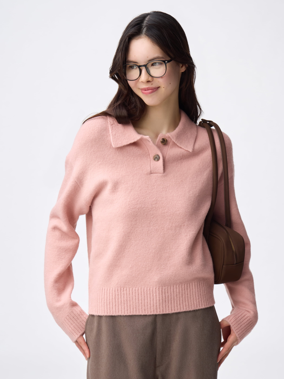 GU PUFF蓬鬆柔軟針織polo衫，NT$790