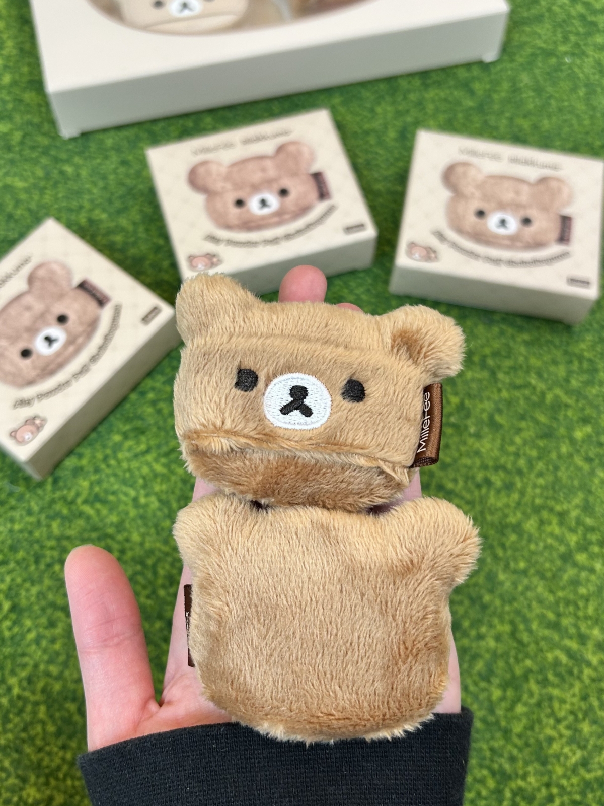 MilleFée拉拉熊系列粉撲 - 茶小熊空氣感植絨蜜粉撲