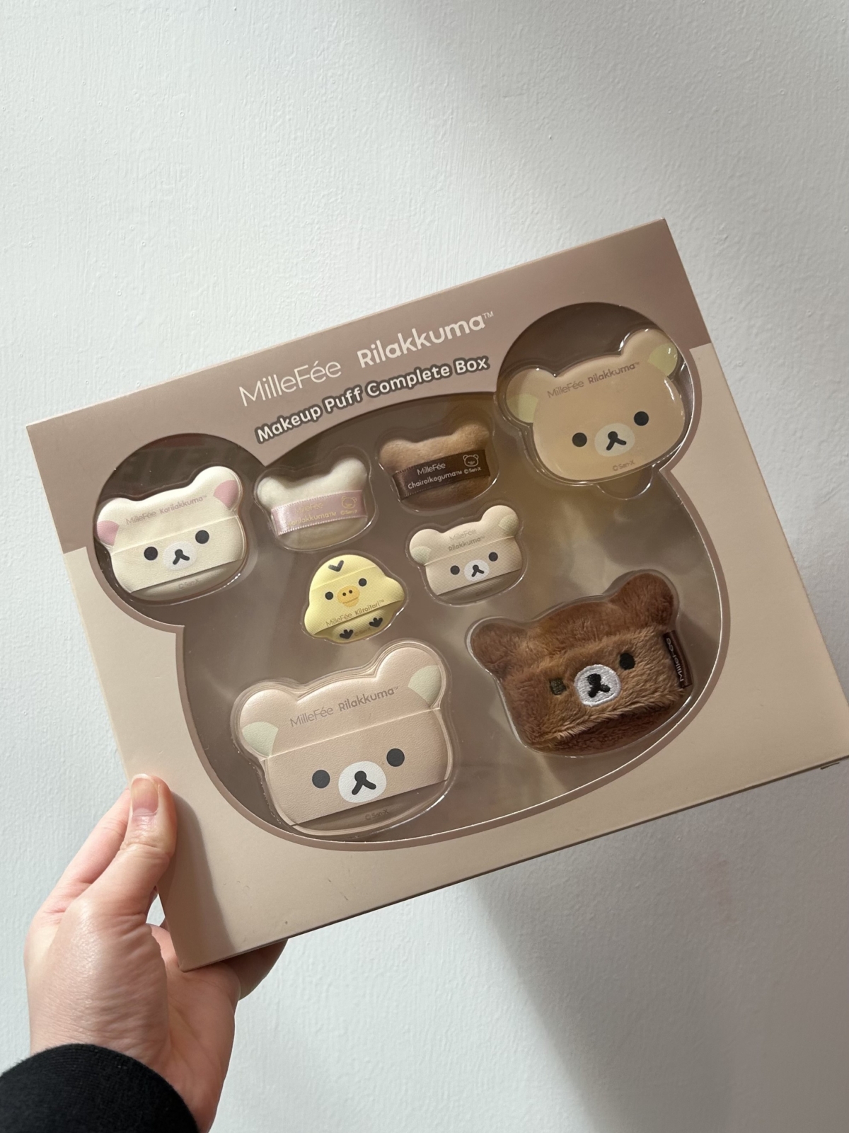 MilleFee 拉拉熊美妝粉撲8件組，NT$1,500