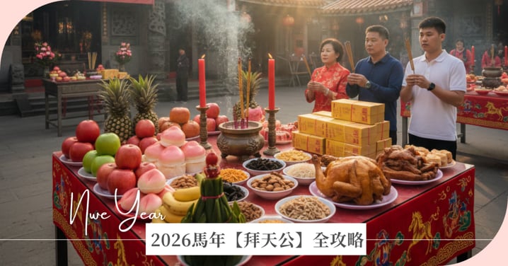 【2026馬年拜天公全攻略】時間、供品準備、禁忌一次看！丙午年開運必讀