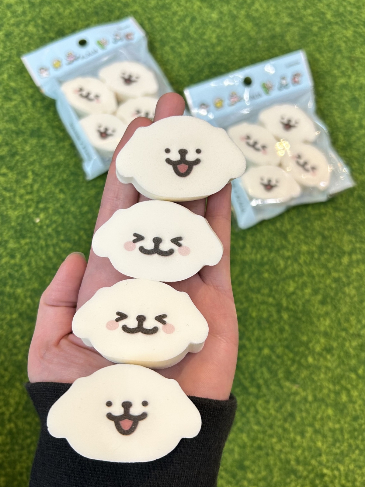 線條小狗粉撲 - 造型海綿 