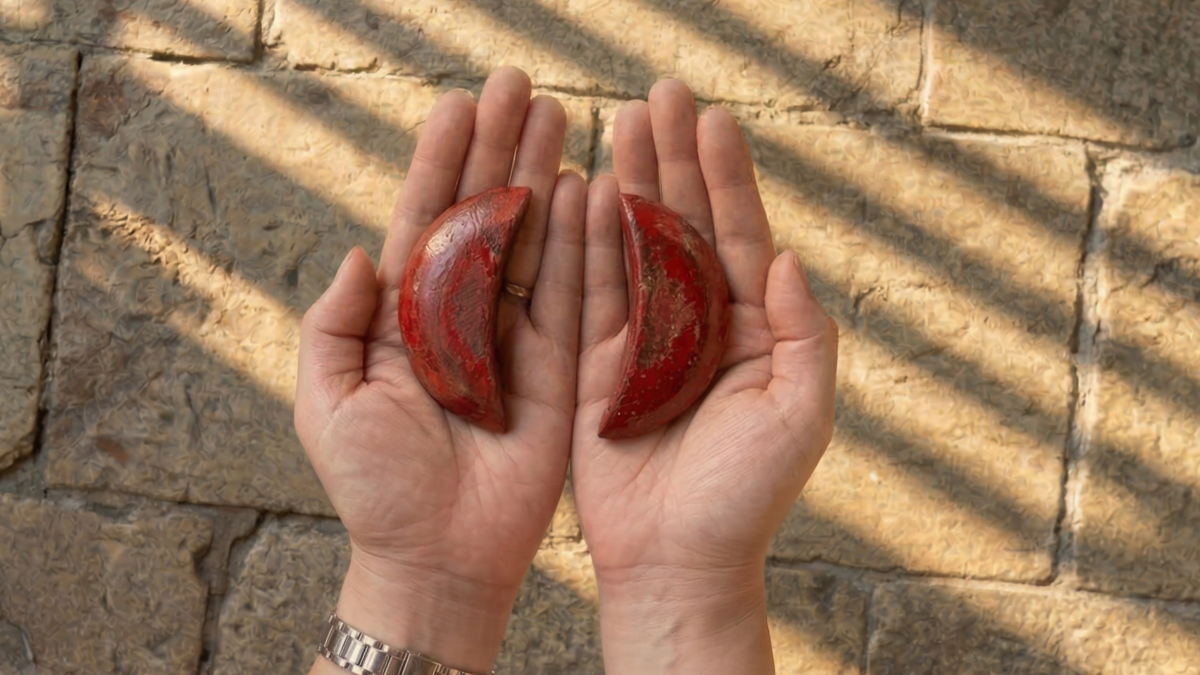 陰杯（兩面皆凸）：在傳統上這被視為否定，代表目前不宜行事或方向錯誤。