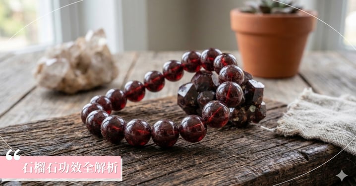 2026石榴石功效全解析:為何被譽為「氣血守護石」?紫牙烏由來、配戴禁忌與左右手指南