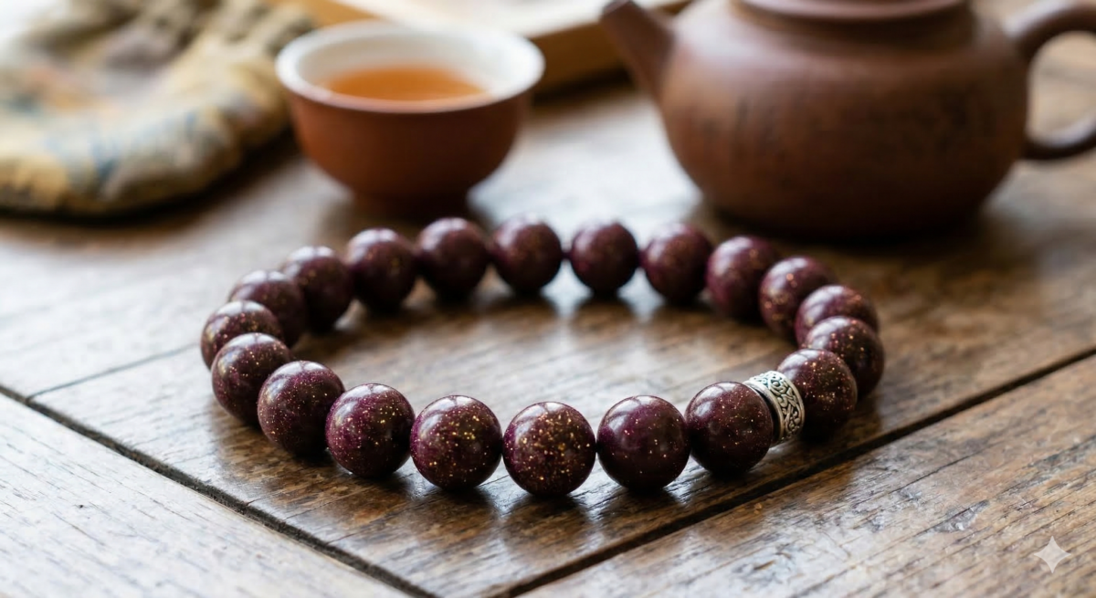 小葉紫檀散發的天然「木氧」具有穩定情緒的作用，長期配戴有助於緩解壓力。