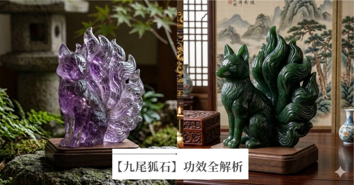 【2026九尾狐石功效全解析】如何提升愛情與財運？擺放位置、禁忌與淨化全攻略