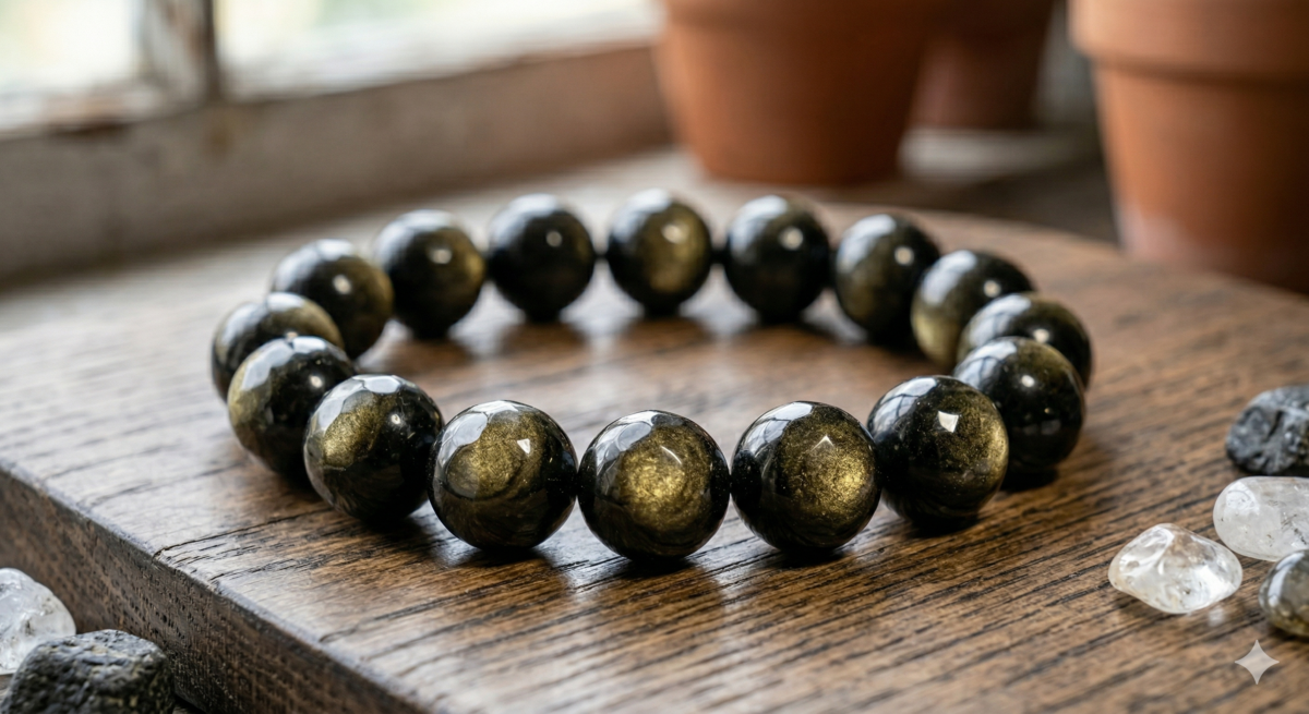 金曜石是黑曜石家族中的貴族，屬於天然玻璃。