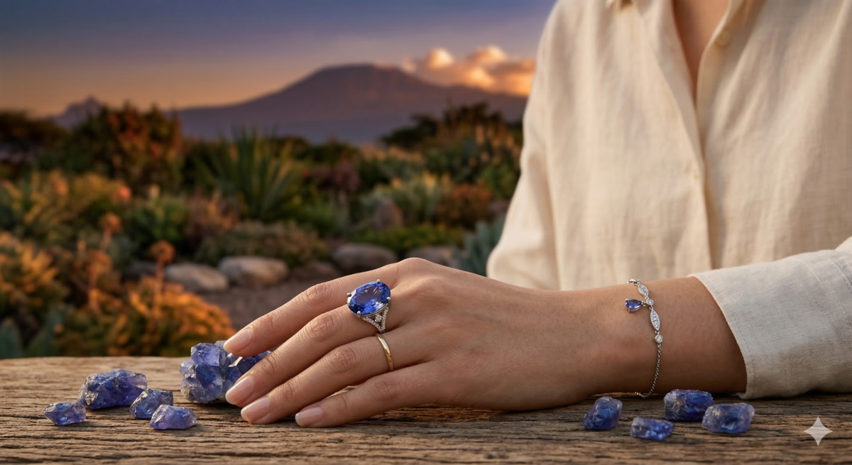 作為12月的守護石，坦桑石象徵著「冷靜」、「平衡」與「永恆」。