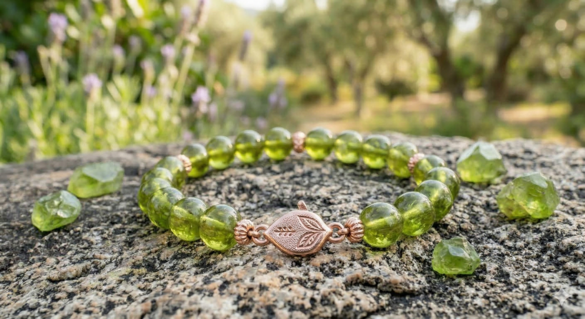 橄欖石這款「太陽之石」不僅能招正財、驅散負能量，更能平穩情緒