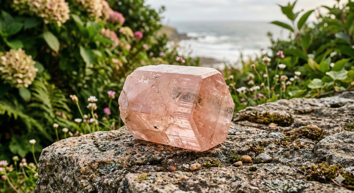 在能量學與水晶療法中，摩根石對應的是心輪（Heart Chakra）。