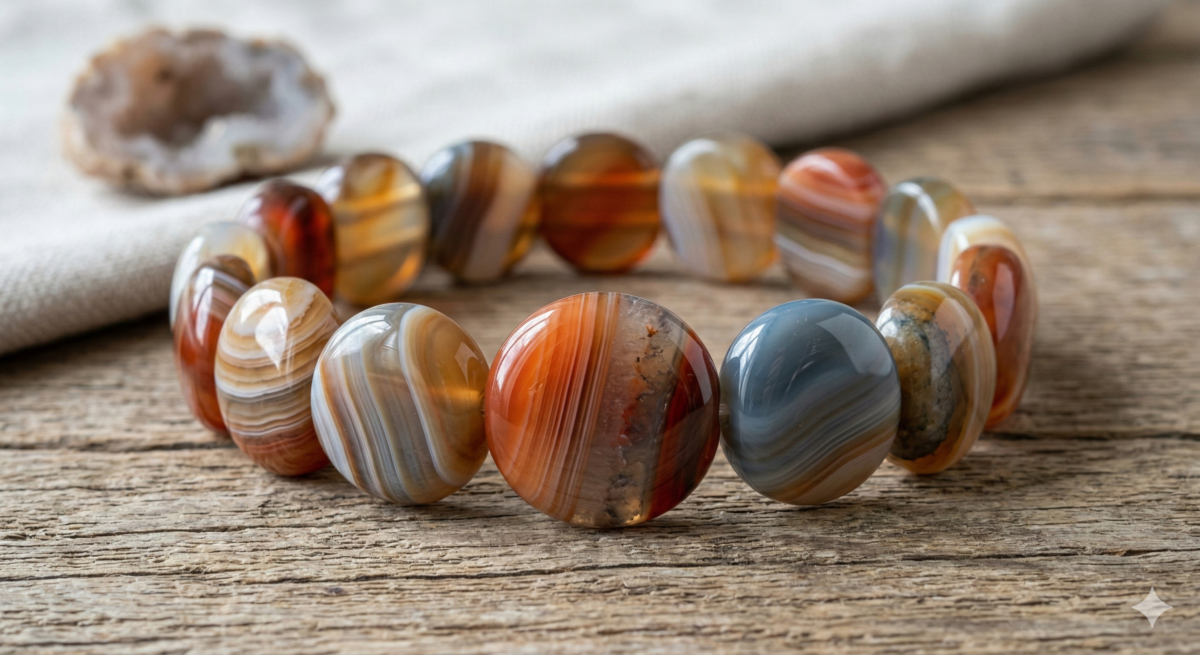 瑪瑙作為最具歷史底蘊的「佛教七寶」之一，以色彩繽紛、質地溫潤聞名於世