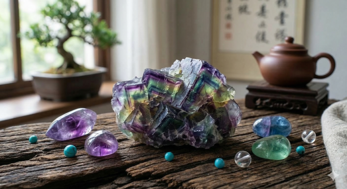 被譽為「智慧之石」與「天才之石」的螢石（Fluorite），憑藉其迷人的光澤與溫柔的能量，成為許多上班族與學生族群的首選能量石