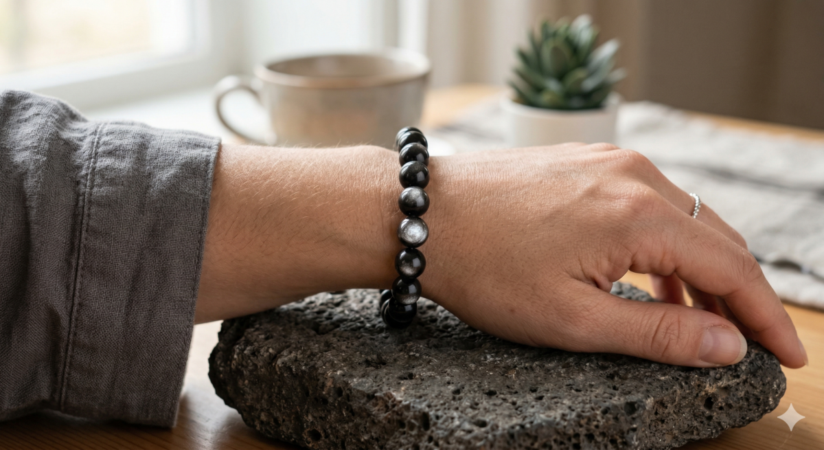 由於銀曜石具備強大的「吸納」特質，定期消磁非常重要