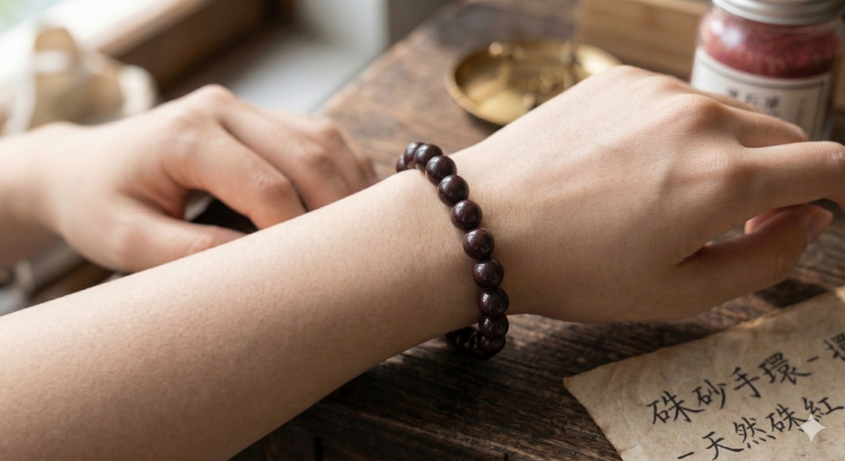 質感女孩的開運穿搭：佩戴原礦硃砂飾品安定心神、提升個人磁場