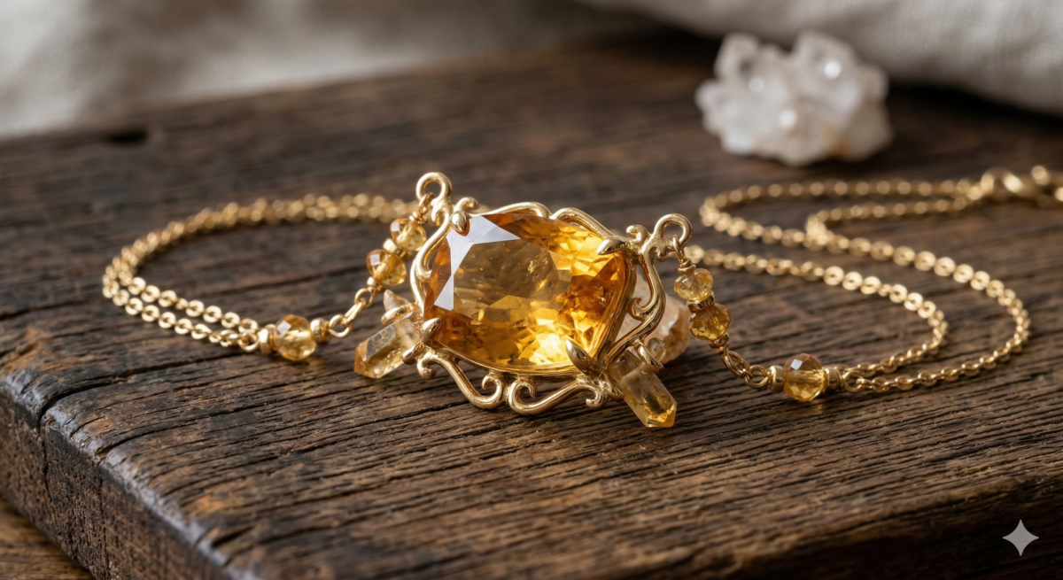 黃水晶淨化消磁方法-使用白水晶碎石進行能量保養