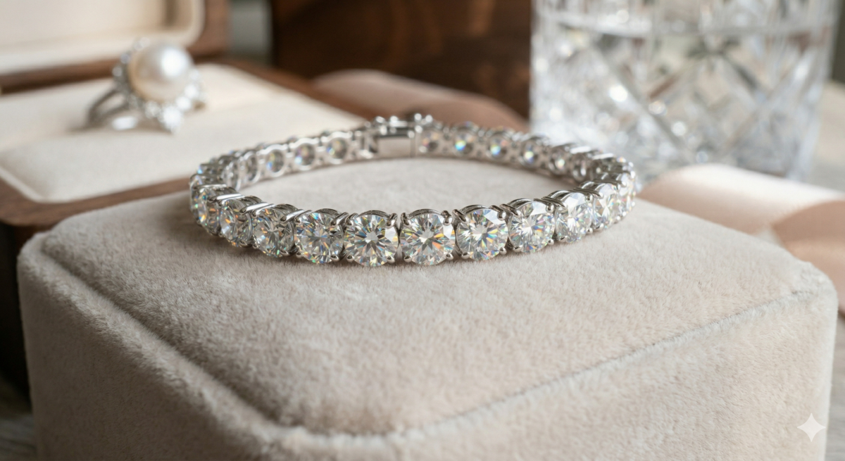 莫桑石最初是在隕石坑中發現的，因此常被稱為「來自星星的寶石」。