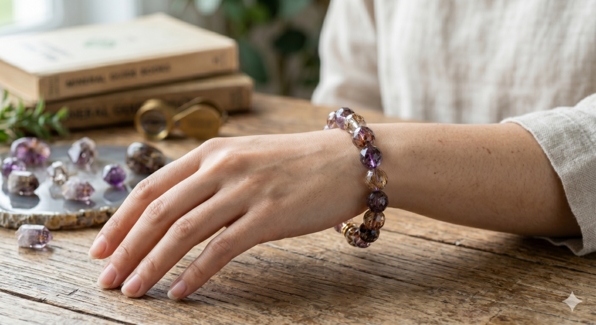 天然紅超七紋理不規則且分佈自然。若晶體內的紅色顆粒過於整齊、死板，或顏色過於飽和且無層次感，極有可能是人工仿品。