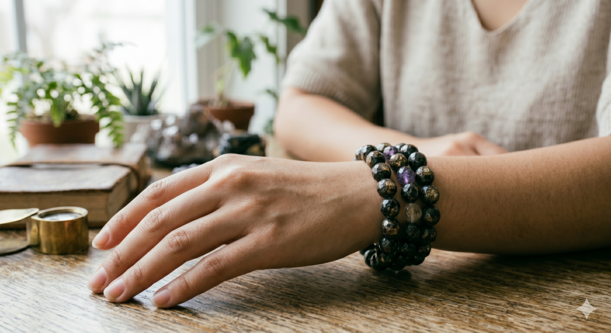 金運石藉由能量共振，協助放鬆過度活躍的數位思緒，讓深層休息更有感。