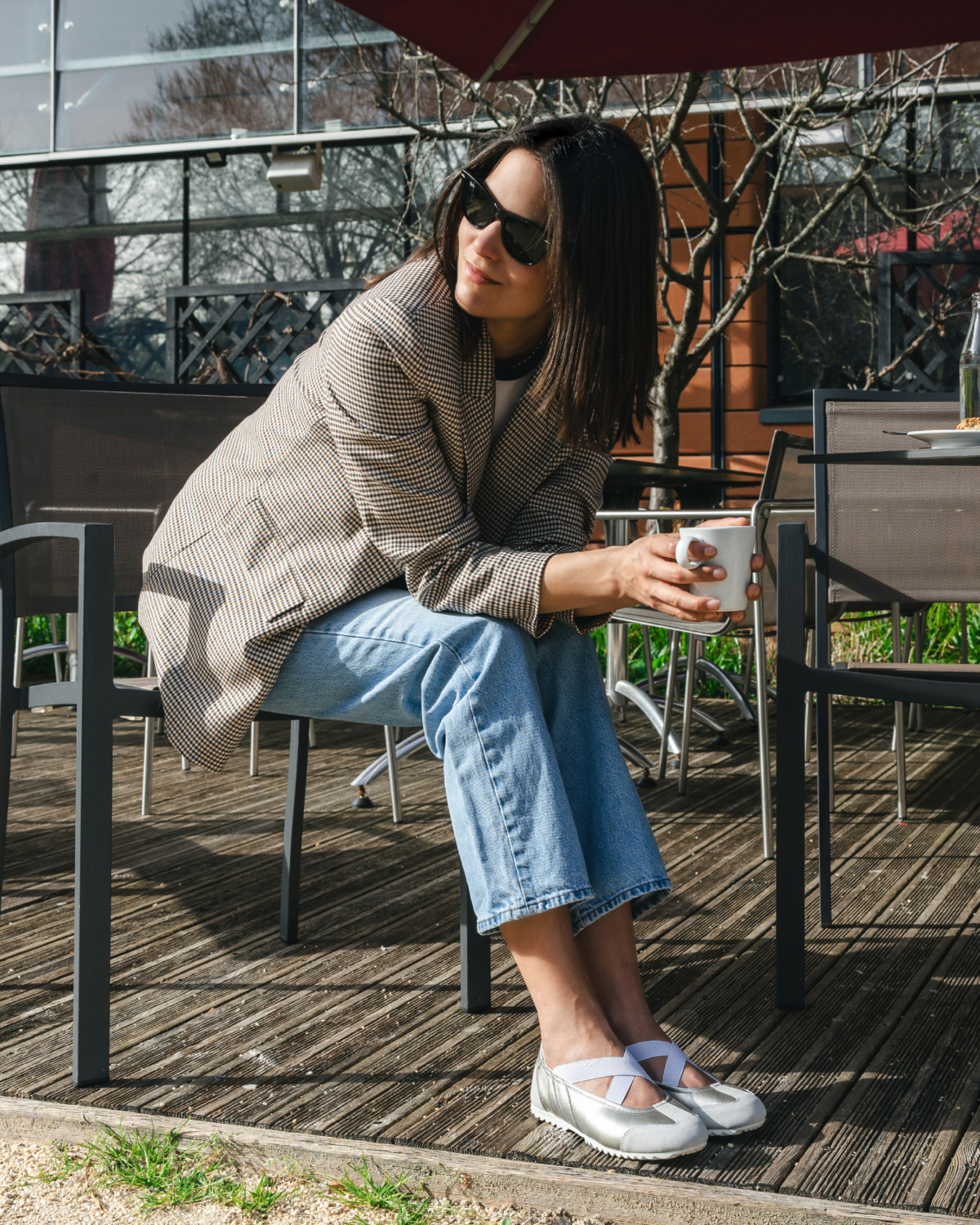 PALLADIUM RACER BALLERINA薄底皮革芭蕾舞鞋，NT$2,680