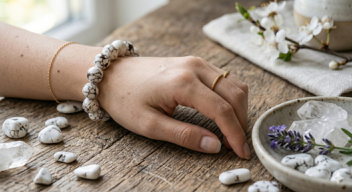 白松石、白紋石在「避邪、平安、助眠」的能量屬性上是非常相近的。