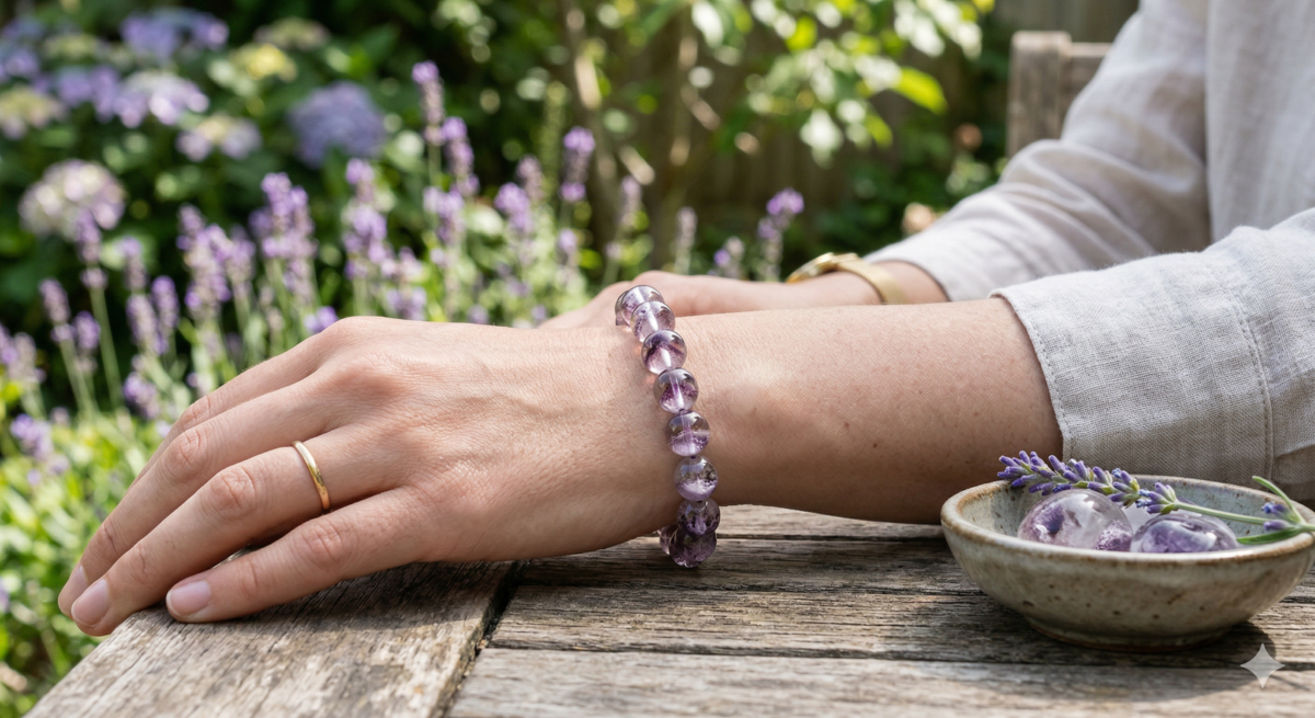 每一顆紫幽靈都如同大自然的微型景觀，兼具觀賞價值與靈性功能。