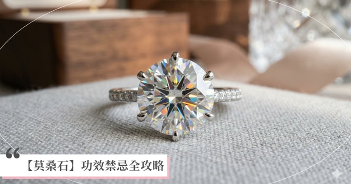 【2026莫桑石全攻略】莫桑鑽是什麼？與鑽石、培育鑽石差別與優缺點一文看懂