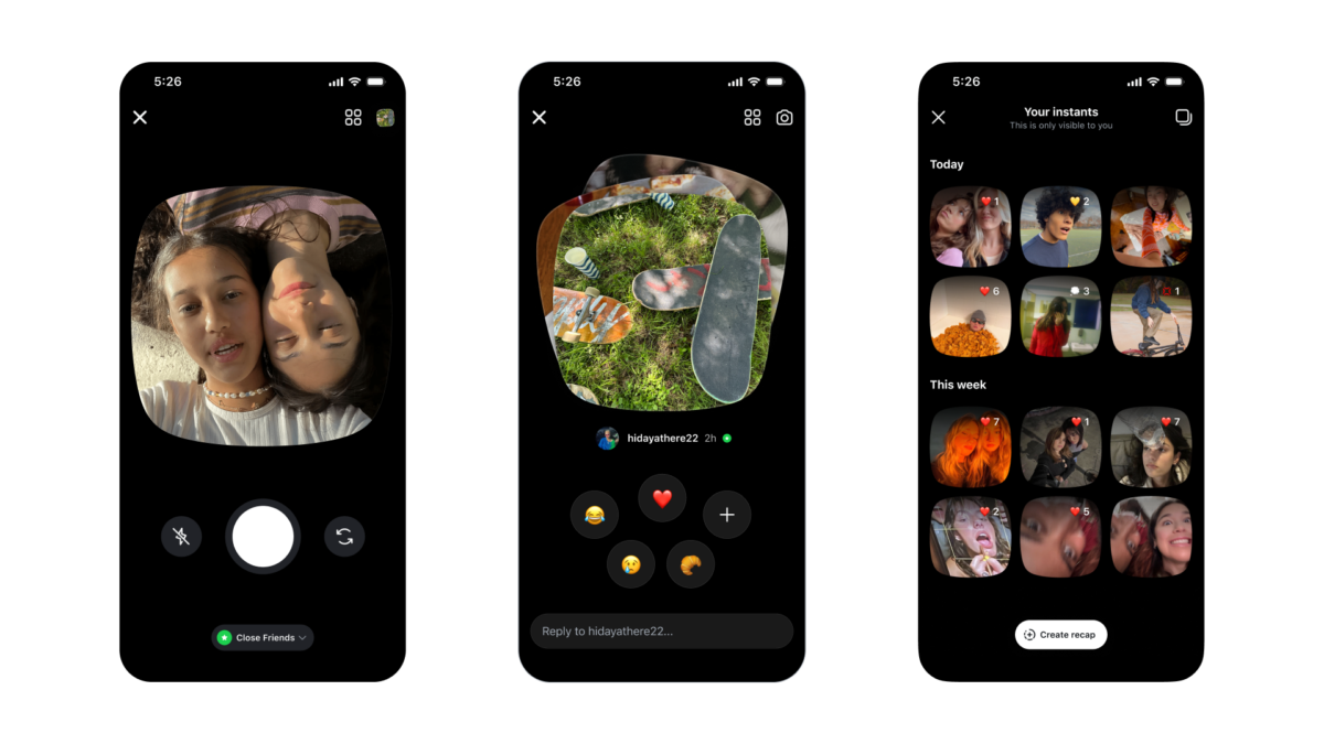 拍了就發，才夠真！ 全新「Instants」App 正式登場 Instagram 隨拍即傳功能同步登場 打造零壓力社群交流體驗